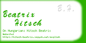 beatrix hitsch business card